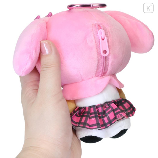 Japan Sanrio Mascot Holder Mini Plush Pouch - My Melody : Tokimeki Heisei Kogal Tan Sunburned - 2
