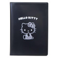 Japan Sanrio Passport Cover Card Holder - Hello Kitty : Monochrome - 1