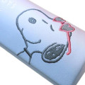 Japan Peanuts Glasses Case with Cloth - Snoopy : Joe Cool Summer Gradient Purple Blue Pink - 4