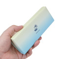 Japan Peanuts Glasses Case with Cloth - Snoopy : Joe Cool Summer Gradient Green Blue Yellow - 2