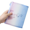Japan Peanuts Flat Mesh Pouch - Snoopy : Joe Cool Summer Gradient Purple Blue Pink - 2
