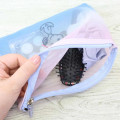 Japan Peanuts Flat Mesh Pouch - Snoopy : Joe Cool Summer Gradient Purple Blue Pink - 3