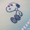 Japan Peanuts Flat Mesh Pouch - Snoopy : Joe Cool Summer Gradient Green Blue Yellow - 4