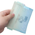Japan Peanuts Mesh Mini Pouch - Snoopy : Joe Cool Summer Gradient Green Blue Yellow - 2