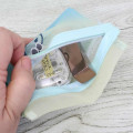 Japan Peanuts Mesh Mini Pouch - Snoopy : Joe Cool Summer Gradient Green Blue Yellow - 3