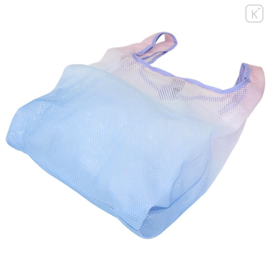 Japan Peanuts Eco Shopping Mesh Bag - Snoopy : Joe Cool Summer Gradient Purple Blue Pink - 2