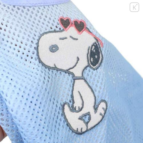 Japan Peanuts Eco Shopping Mesh Bag - Snoopy : Joe Cool Summer Gradient Purple Blue Pink - 4