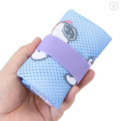 Japan Peanuts Eco Shopping Mesh Bag - Snoopy : Joe Cool Summer Gradient Purple Blue Pink - 5