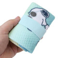 Japan Peanuts Eco Shopping Mesh Bag - Snoopy : Joe Cool Summer Gradient Green Blue Yellow - 5