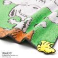 Japan Peanuts Mini Towel Handkerchief - Snoopy : Brand New Day Green - 2