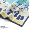 Japan Peanuts Mini Towel Handkerchief - Snoopy : Road Trip Light Blue - 2
