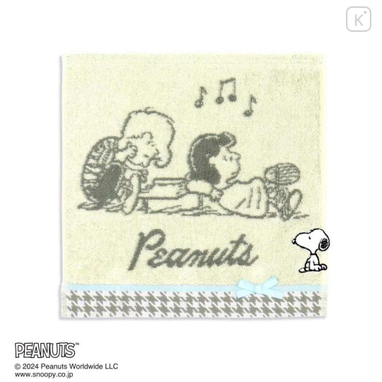 Japan Peanuts Mini Towel Handkerchief - Snoopy : Relax - 1