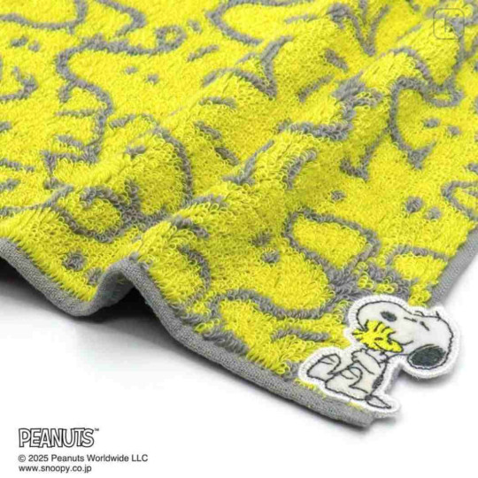 Japan Peanuts Mini Towel Handkerchief - Woodstock : Yellow - 2