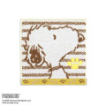 Japan Peanuts Mini Towel Handkerchief - Snoopy : Andy Striped - 1