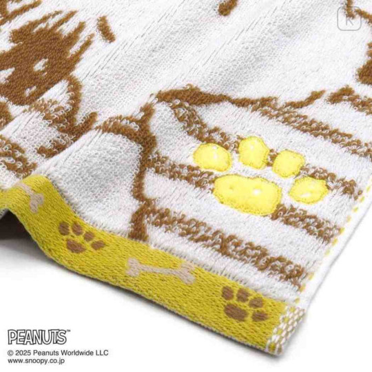 Japan Peanuts Mini Towel Handkerchief - Snoopy : Andy Striped - 2