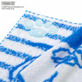 Japan Peanuts Mini Towel Handkerchief - Olaf : Striped Blue - 2