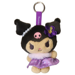 Japan Sanrio Mascot Holder Bag Charm - Kuromi : Tan Sunburned Leopard