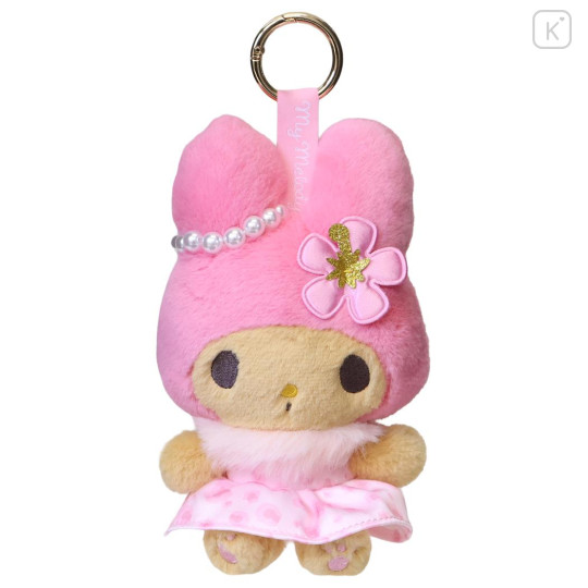 Japan Sanrio Mascot Holder Bag Charm - My Melody : Tan Sunburned Leopard - 1
