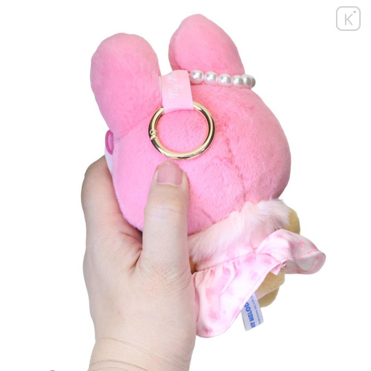 Japan Sanrio Mascot Holder Bag Charm - My Melody : Tan Sunburned Leopard - 2