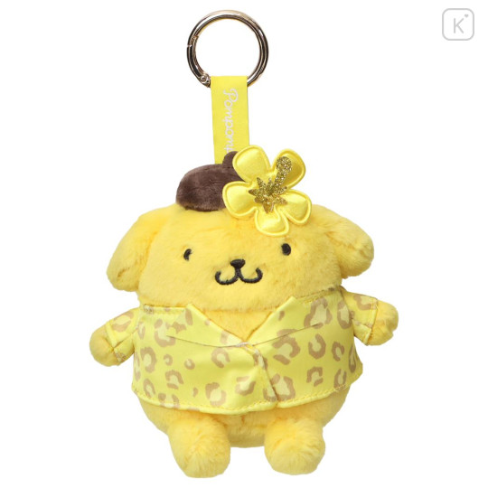 Japan Sanrio Mascot Holder Bag Charm - Pompompurin : Tan Sunburned Leopard - 1