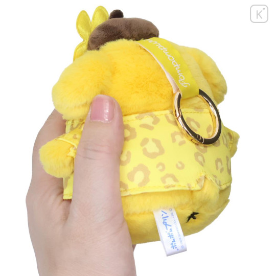 Japan Sanrio Mascot Holder Bag Charm - Pompompurin : Tan Sunburned Leopard - 2