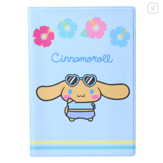 Japan Sanrio Passport Cover Card Holder - Cinnamoroll : Tan Sunburned Summer - 1