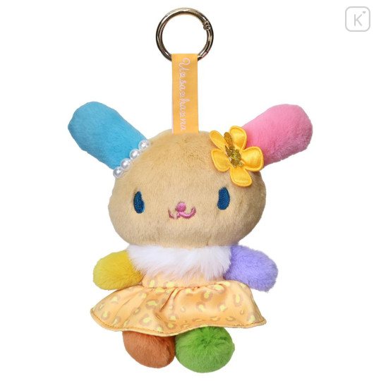 Japan Sanrio Mascot Holder Bag Charm - Usahana : Tan Sunburned Leopard - 1