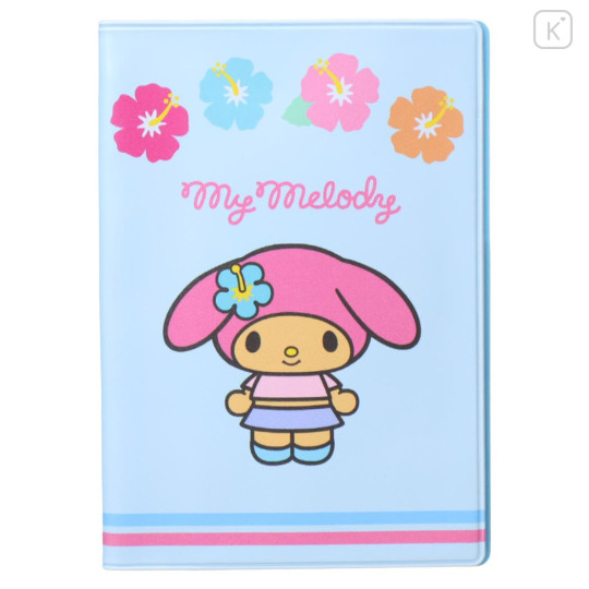 Japan Sanrio Passport Cover Card Holder - My Melody : Tan Sunburned Summer - 1
