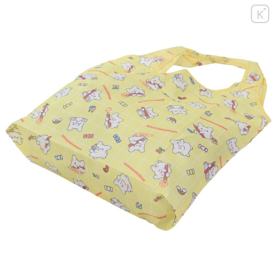 Japan Sanrio Eco Shopping Bag With Pouch - Hanamaruobake : Light Yellow - 2