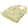 Japan Sanrio Eco Shopping Bag With Pouch - Hanamaruobake : Light Yellow - 2