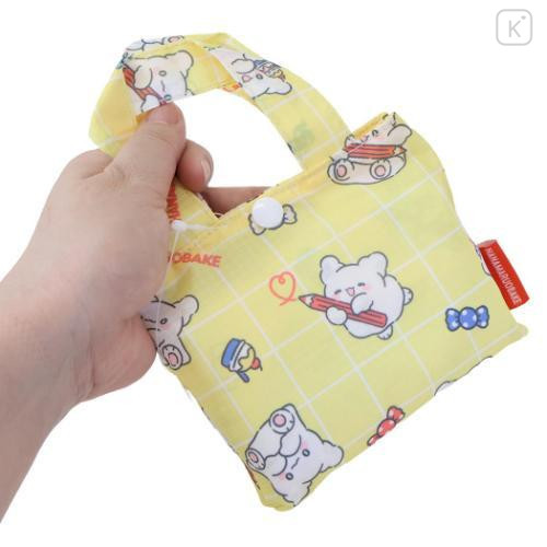 Japan Sanrio Eco Shopping Bag With Pouch - Hanamaruobake : Light Yellow - 4