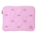 Japan Sanrio 11 inch Tablet Sleeve Bag - My Melody : Embroidery Face Pink - 1