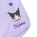 Japan Sanrio 11 inch Tablet Sleeve Bag - Kuromi : Embroidery Face - 4