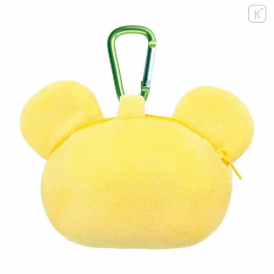 Japan Sanrio Fluffy Plush Mini Pouch with Carabiner - Pompompurin : 30th Anniversary Friend Scone Face - 2