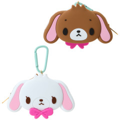 Japan Sanrio Original Silicone Mini Pouch Keychain - Sugarbunnies : Biscuit Reversible 3D Mascot