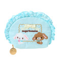 Japan Sanrio Original Frill Cosmetic Pouch - Sugarbunnies : Biscuit - 1