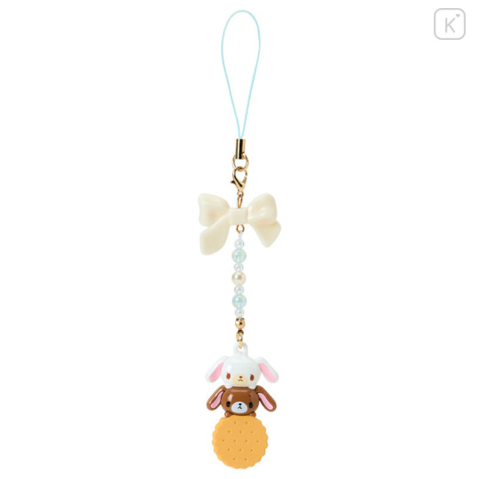 Japan Sanrio Original Bead Strap with Mascot - Sugarbunnies : Biscuit - 2