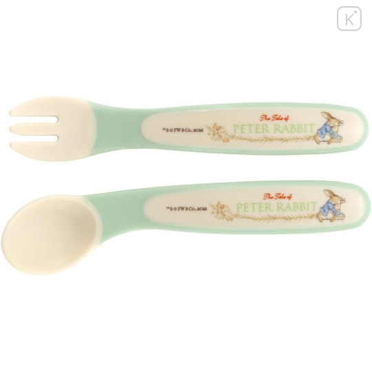 Japan Peter Rabbit Baby Spoon and Fork Set - 2