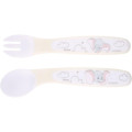 Japan Disney Baby Spoon and Fork Set - Dumbo - 2