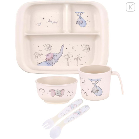 Japan Disney Baby Spoon and Fork Set - Dumbo - 5