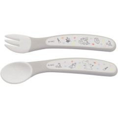 Japan Moomin Baby Spoon and Fork Set - Little My : Star