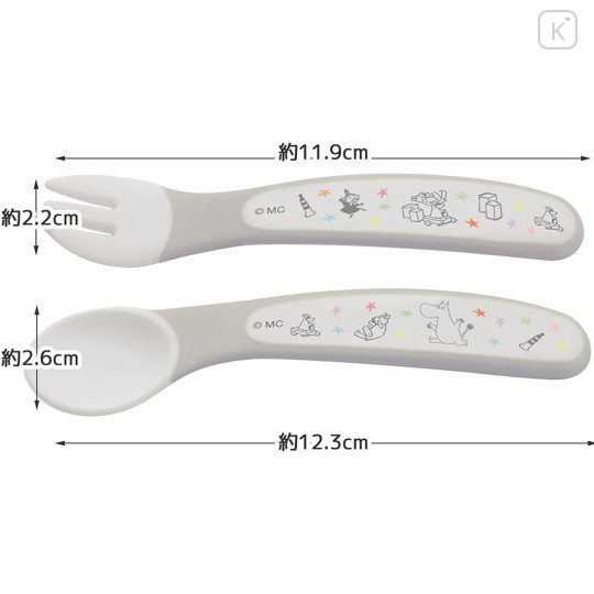 Japan Moomin Baby Spoon and Fork Set - Little My : Star - 2