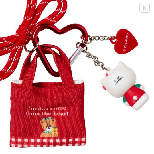 Japan Sanrio Original Miniature Keychain Bag Charm - Hello Kitty : Tote Bag Carabiner Retro Nostalgia - 4