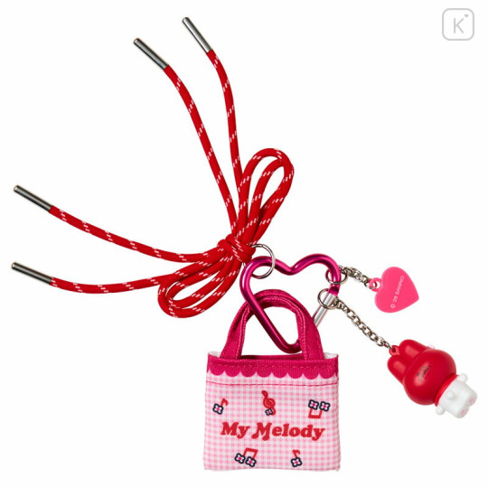 Japan Sanrio Original Miniature Keychain Bag Charm - My Melody : Tote Bag Carabiner Retro Nostalgia - 2