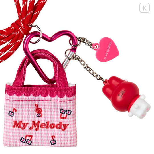 Japan Sanrio Original Miniature Keychain Bag Charm - My Melody : Tote Bag Carabiner Retro Nostalgia - 4