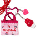 Japan Sanrio Original Miniature Keychain Bag Charm - My Melody : Tote Bag Carabiner Retro Nostalgia - 4