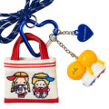Japan Sanrio Original Miniature Keychain Bag Charm - Patty & Jimmy : Tote Bag Carabiner Retro Nostalgia - 4