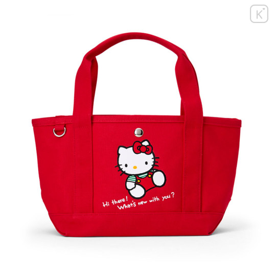 Japan Sanrio Original Mini Tote Bag - Hello Kitty : Retro Nostalgia Red - 1