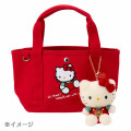 Japan Sanrio Original Mini Tote Bag - Hello Kitty : Retro Nostalgia Red - 6