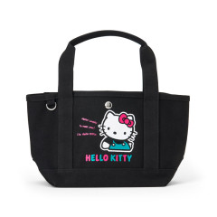 Japan Sanrio Original Mini Tote Bag - Hello Kitty : Retro Nostalgia Black